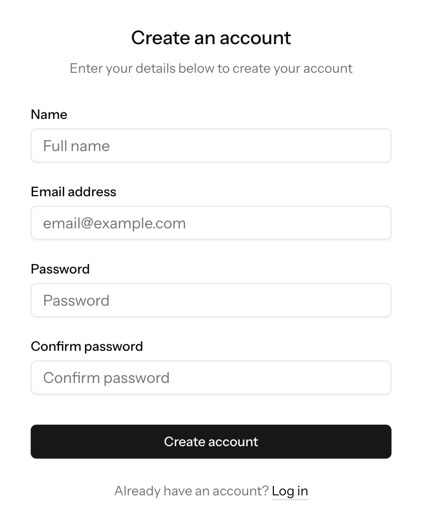 Create Account - ExpenseTracker Registration
