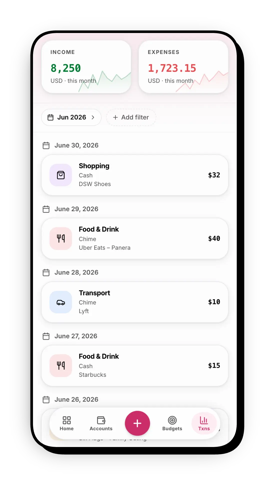 Transaction Tracking | ExpenseSumo
