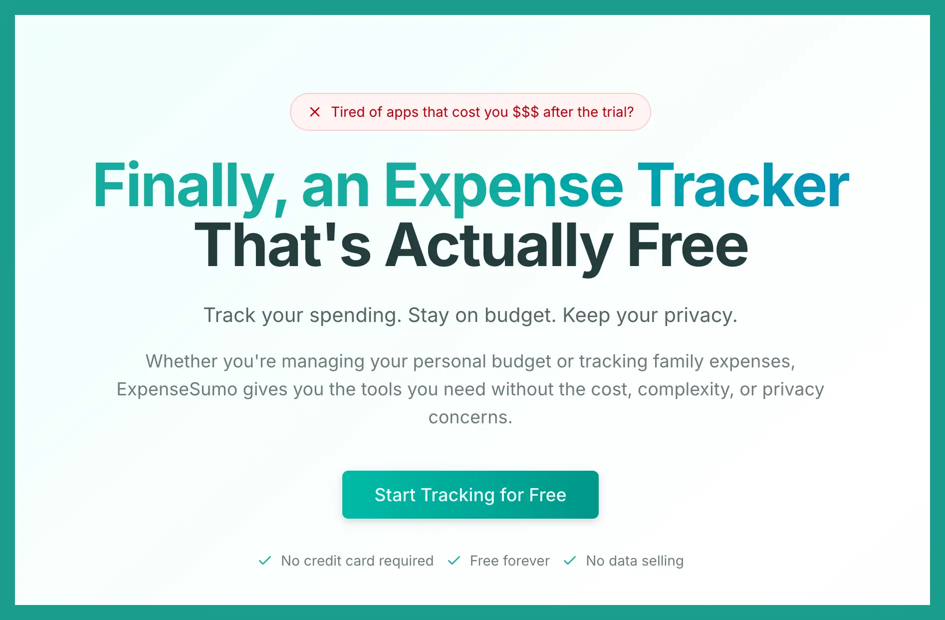 ExpenseSumo - Free Expense Tracker App